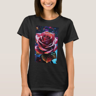 Surreale Rose in Liebe Exotische Weihnachtszeit de T-Shirt