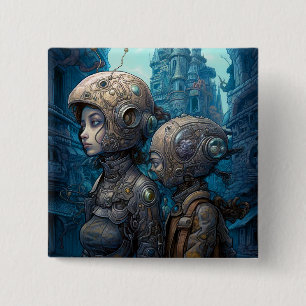 Surreale Science Fiction Button