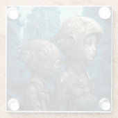 Surreale Science Fiction Glasuntersetzer (Rückseite)