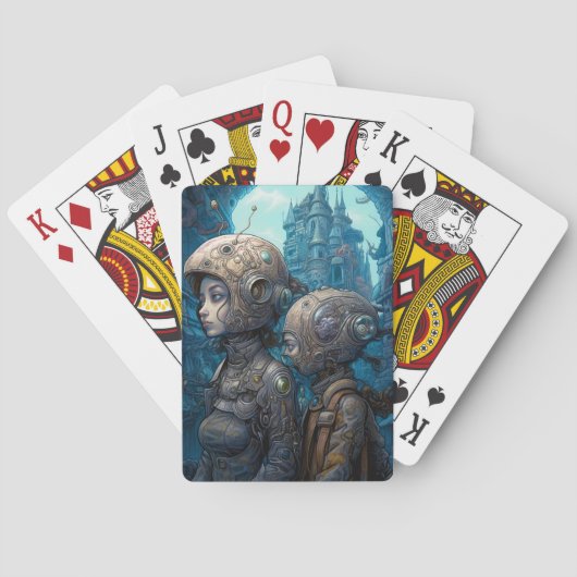 Surreale Science Fiction Spielkarten (Rückseite)