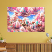 surreale Süßwasserlandschaft Leinwanddruck (Insitu (Wohnzimmer))