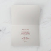 Surreale Szene mit Poinsettias Weihnachtskarte Karte (Innenseite)