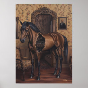 Surreale Traumlandschaft am Hollow Horse im Vintag Poster