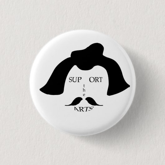 Surreale Unterstützung der Kunstknopf Button (Vorderseite)