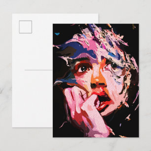 Surreale zerrüttete Reflektion - Abstrakt emotiona Postkarte