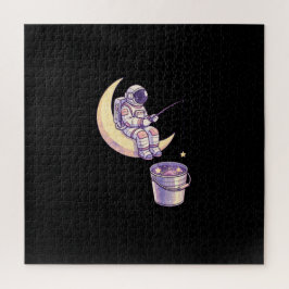 Surrealer Astronaut Sternenfischer Wandkunst - Puzzle