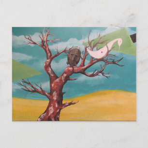 surrealer Baum von Valparaíso Postkarte