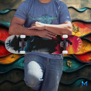 Surrealer Bergreflex - Fette Mischdesign Skateboard