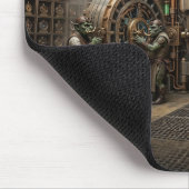 Surrealer Bild-Halbhyd-Banktresor Mousepad (Ecke)