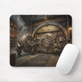 Surrealer Bild-Halbhyd-Banktresor Mousepad (Mit Mouse)