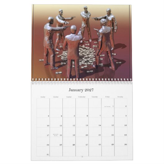 Surrealer Bildkalender Kalender (Jan 2027)