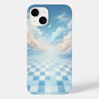 Surrealer blauer Schachbrett-Himmel-Handyhülle - T Case-Mate iPhone 14 Hülle