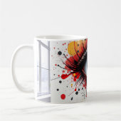 Surrealer Blick-Splash Kaffeetasse (Links)