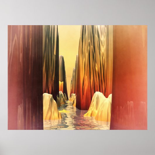 Surrealer Canyonscape Poster (Vorne)