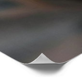 Surrealer Dimensionenseher mit fokussiertem mystis Poster (Ecke)