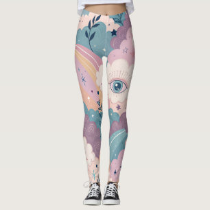 Surrealer Dreamcore-Textur – Nahtloses Ätherisches Leggings