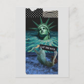 Surrealer Eat-the-Reichen-Collage Postkarte (Vorderseite)