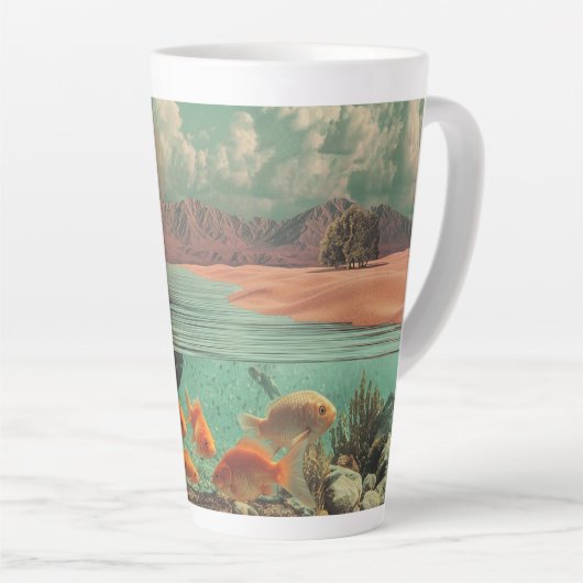 Surrealer Eingang in der Wüste mit Unterwasser Milchtasse (Rechte Ecke)