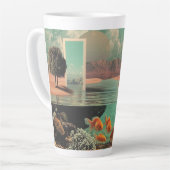 Surrealer Eingang in der Wüste mit Unterwasser Milchtasse (Linke Ecke)
