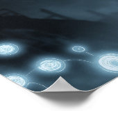 Surrealer Ereignishorizont eines Schwarzen Lochs ü Poster (Ecke)