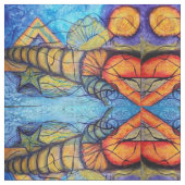 Surrealer Fantasie-Entwurf Stoff (Nahaufnahme)