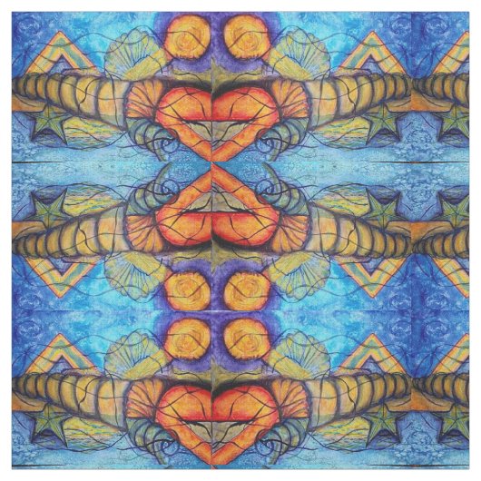 Surrealer Fantasie-Entwurf Stoff (Muster)