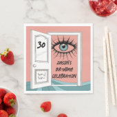 Surrealer Geburtstag, 30. Surrealismus Serviette (Beispiel)