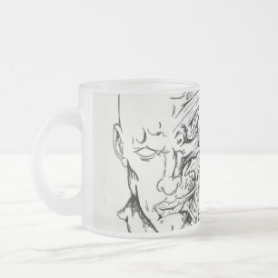 surrealer Hauptentwurf Mattglastasse