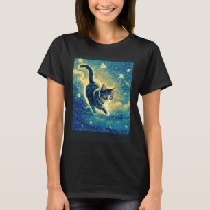 Surrealer impressionistischer Katzen-Impressionism T-Shirt