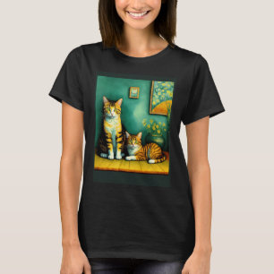Surrealer impressionistischer Katzen-Impressionism T-Shirt