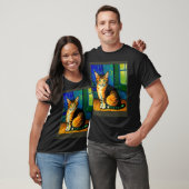 Surrealer impressionistischer Katzen-Impressionism T-Shirt (Unisex)