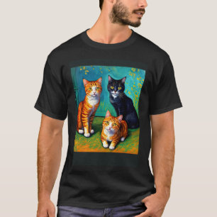 Surrealer impressionistischer Katzen-Impressionism T-Shirt
