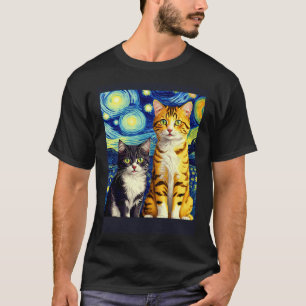 Surrealer impressionistischer Katzen-Impressionism T-Shirt