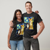 Surrealer impressionistischer Katzen-Impressionism T-Shirt (Unisex)