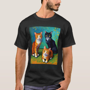 Surrealer impressionistischer Katzen-Impressionism T-Shirt