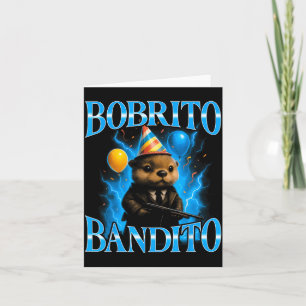 Surrealer italienischer Brainrot-Meme-Bobrito-Band Karte