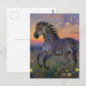 Surrealer Leopard-Pferd-Hybrid Postkarte (Vorne/Hinten)