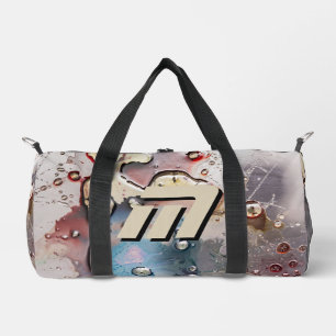 Surrealer metallischer Fluid-Kunststoff mit indivi Duffle Bag