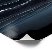 Surrealer Monsun über ruhiger Meeresküste Poster (Ecke)