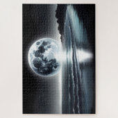 Surrealer Monsun über ruhiger Meeresküste Puzzle (Vertikal)