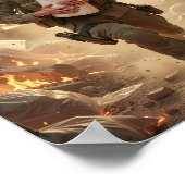 Surrealer Mut in einer chaotischen Welt Poster (Ecke)