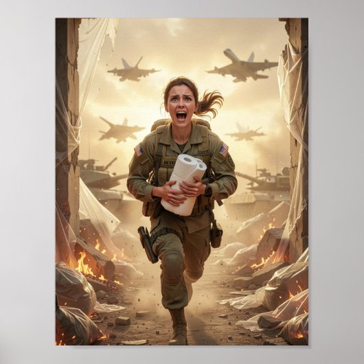 Surrealer Mut in einer chaotischen Welt Poster (Vorne)