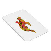 Surrealer Neon-Tiger Magnet (Rechte Seite)