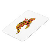 Surrealer Neon-Tiger Magnet (Linke Seite)