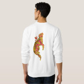 Surrealer Neon-Tiger Sweatshirt (Schwarz voll)