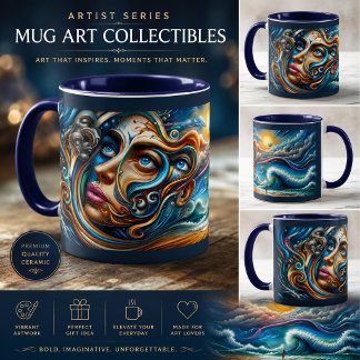 Surrealer Ozean-Traumlandschaft-Abstrakte Kunst Ka Tasse
