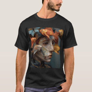 Surrealer Papiermann, Fisch und Nachtfalter T-Shirt