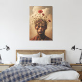 Surrealer Portrait-Garten des Geistes Leinwanddruck (Insitu (Schlafzimmer))