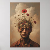 Surrealer Portrait-Garten des Geistes Poster (Vorne)