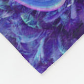 Surrealer psychedelischer Libellen-Flug Fleecedecke (Ecke)